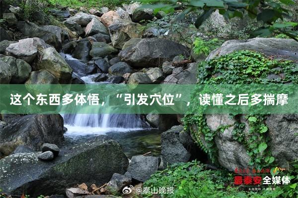 这个东西多体悟，“引发穴位”，读懂之后多揣摩