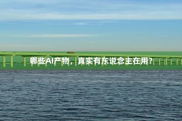 哪些AI产物，真实有东说念主在用？
