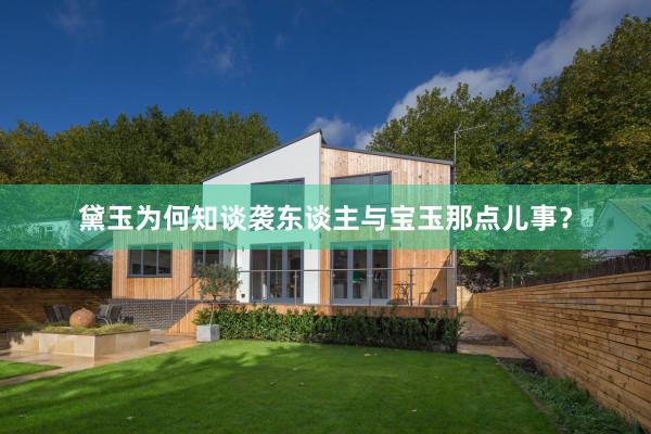 黛玉为何知谈袭东谈主与宝玉那点儿事？
