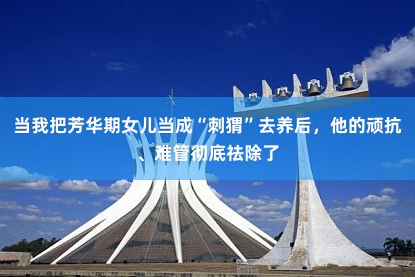 当我把芳华期女儿当成“刺猬”去养后，他的顽抗、难管彻底祛除了