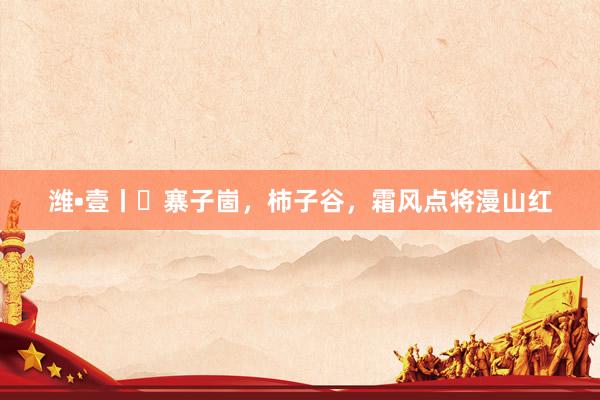 潍•壹丨⑯寨子崮，柿子谷，霜风点将漫山红