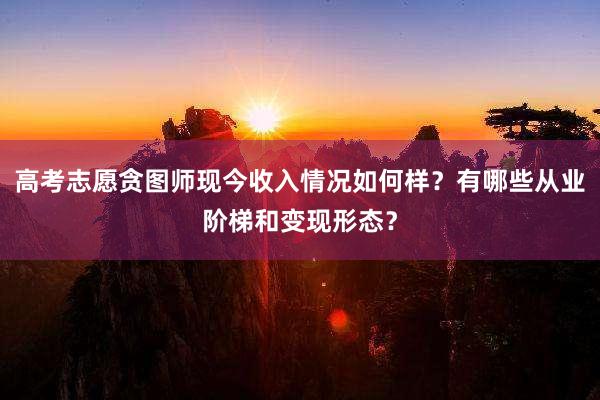 高考志愿贪图师现今收入情况如何样？有哪些从业阶梯和变现形态？