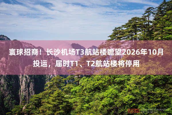 寰球招商！长沙机场T3航站楼瞻望2026年10月投运，届时T1、T2航站楼将停用
