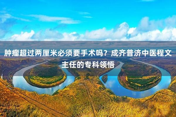 肿瘤超过两厘米必须要手术吗？成齐普济中医程文主任的专科领悟